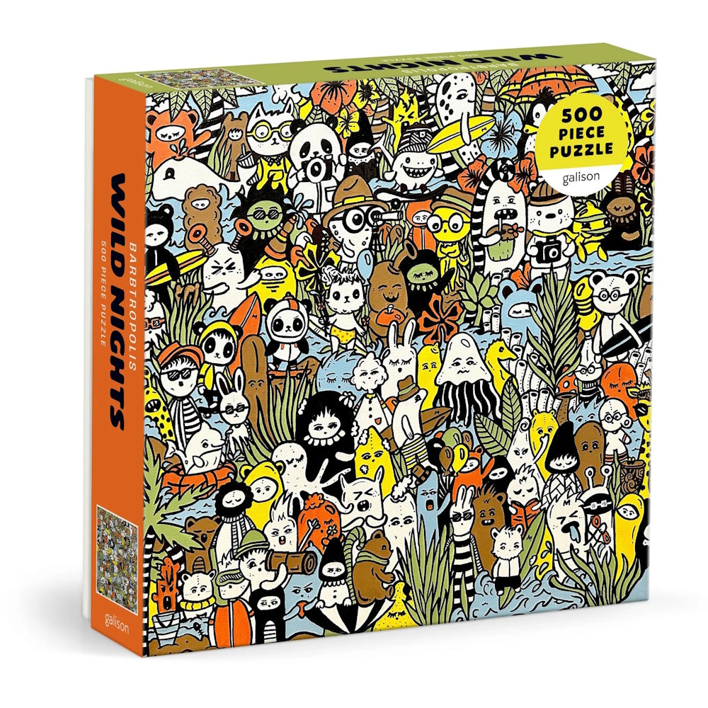 Galison 500 Piece Puzzle - Barbtropolis Wild Nights