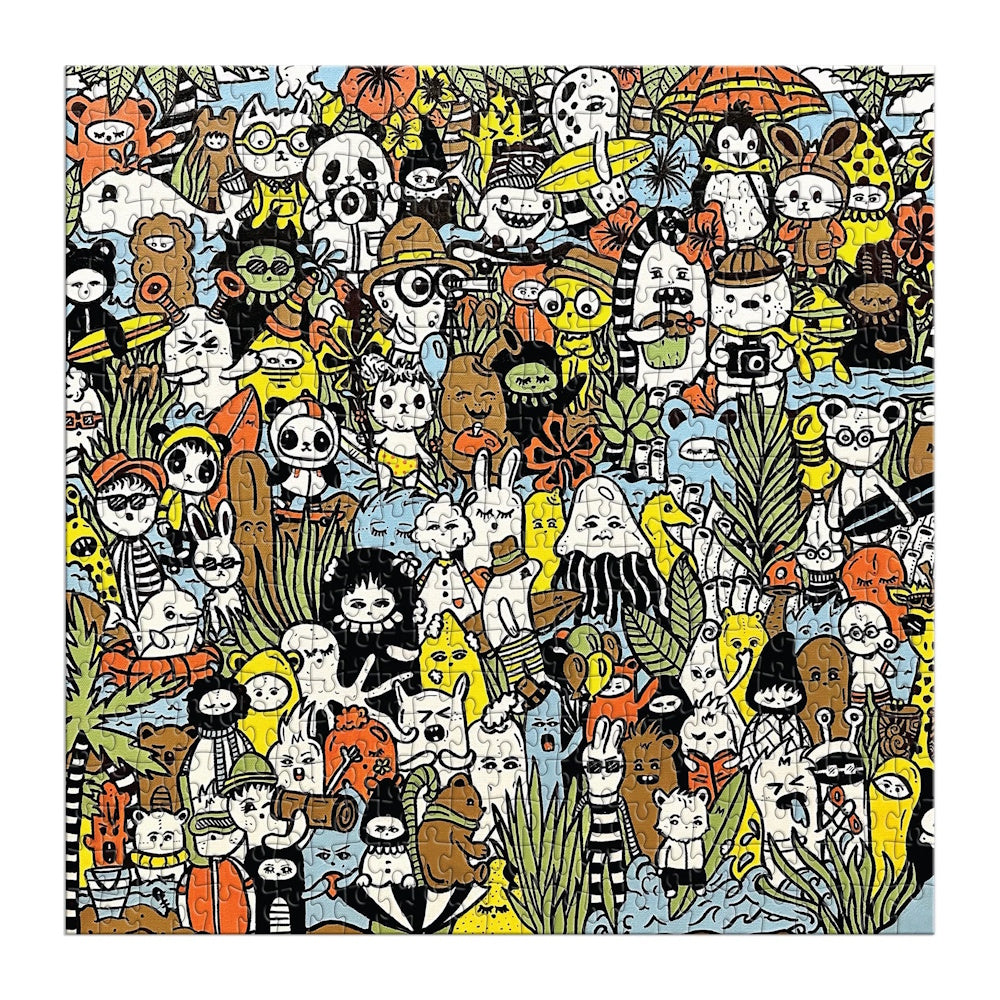 Galison 500 Piece Puzzle - Barbtropolis Wild Nights