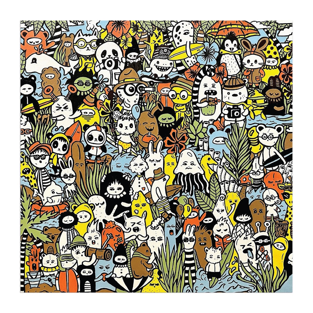 Galison 500 Piece Puzzle - Barbtropolis Wild Nights