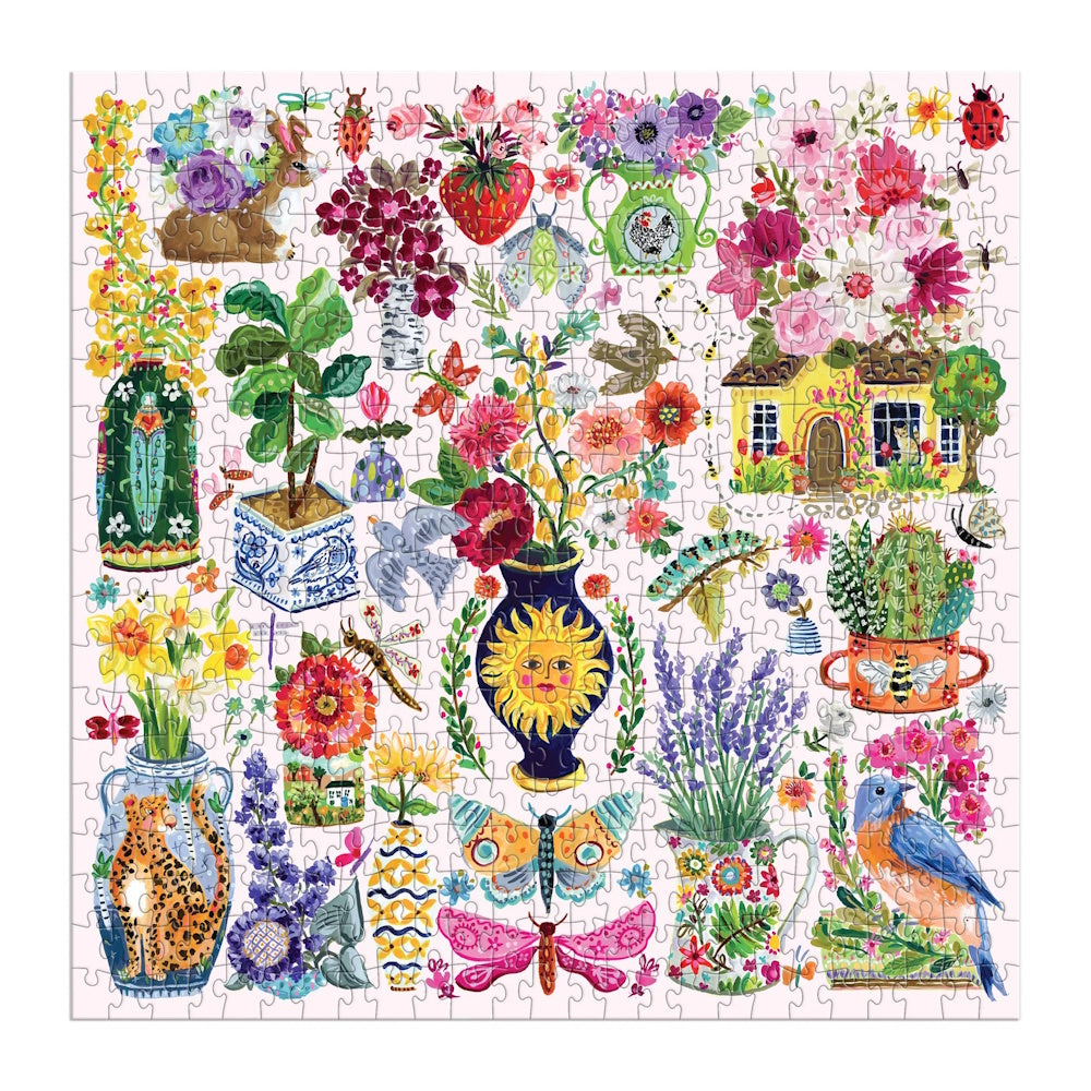 Galison 500 Piece Puzzle - Buzzy Bouquets