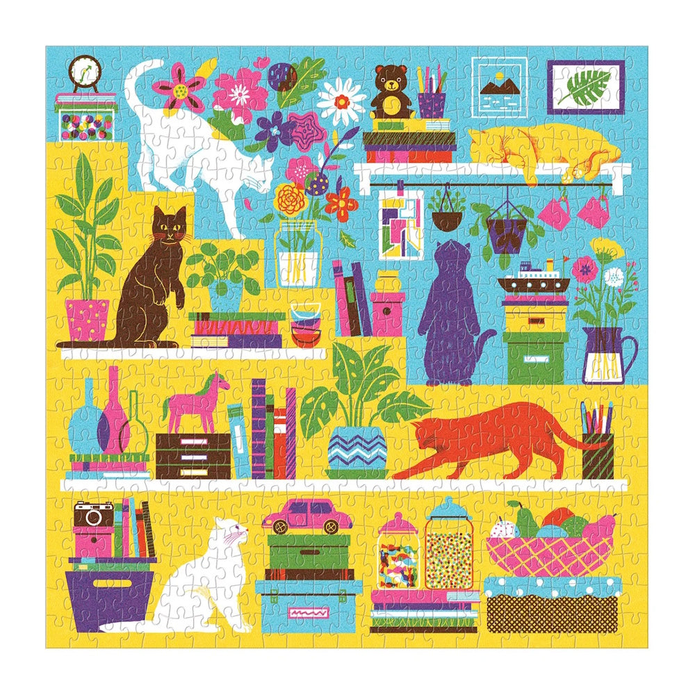Galison 500 Piece Puzzle - Curious Cats