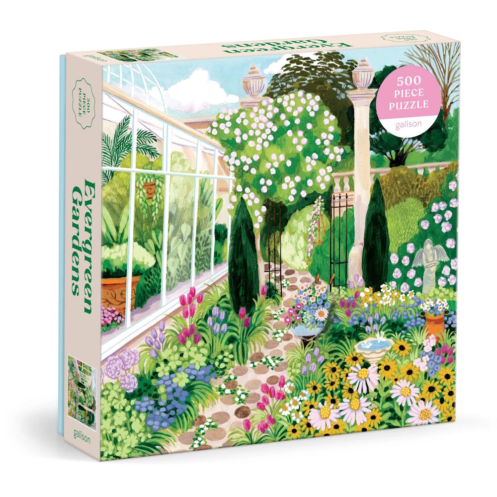 Galison 500 Piece Puzzle - Evergreen Gardens