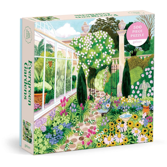 Galison 500 Piece Puzzle - Evergreen Gardens