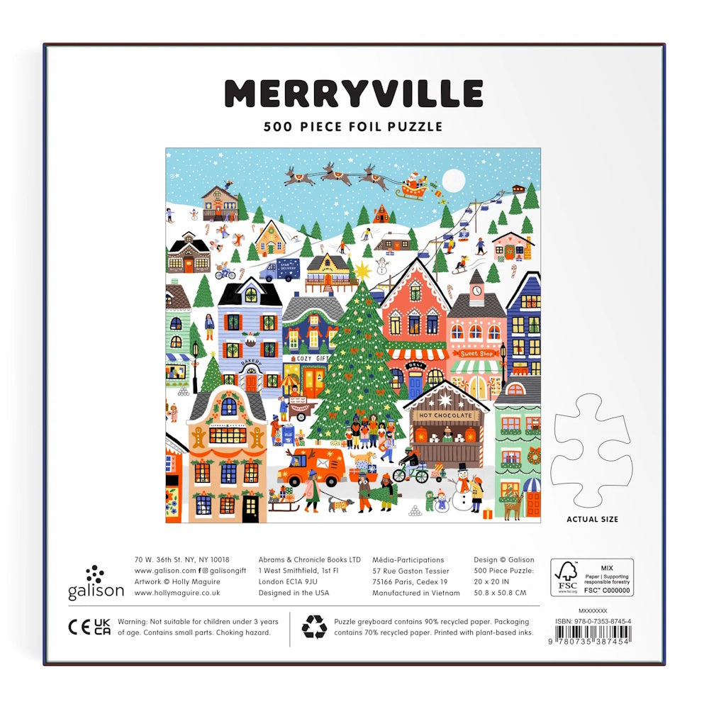 Galison 500 Piece Puzzle - Merryville