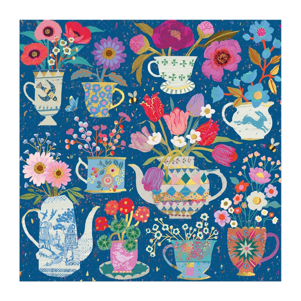 Galison 500 Piece Puzzle - Potted Teacups