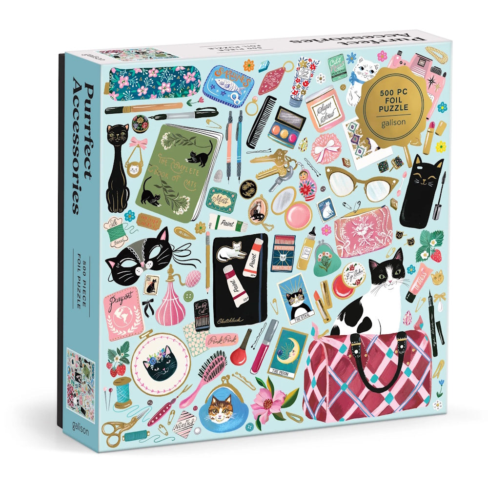 Galison 500 Piece Puzzle - Purrfect Accessories (Damaged Box)