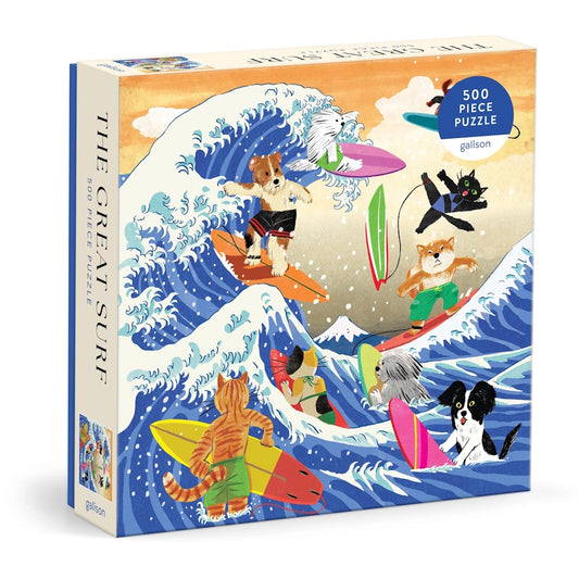Galison 500 Piece Puzzle - The Great Surf