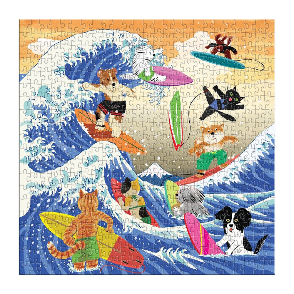 Galison 500 Piece Puzzle - The Great Surf