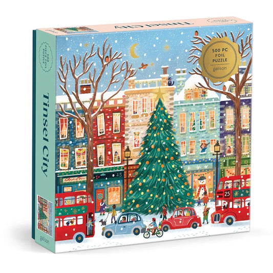 Galison 500 Piece Puzzle - Tinsel City