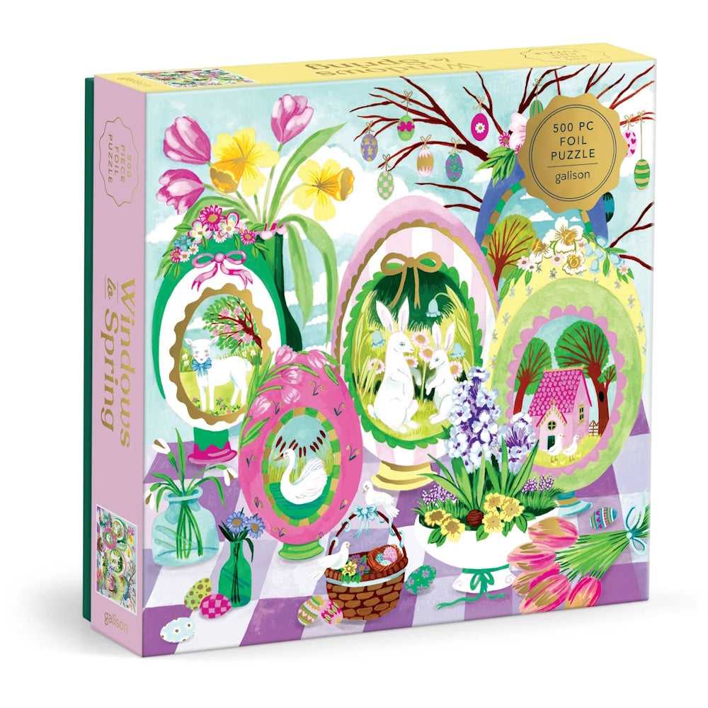 Galison 500 Piece Puzzle - Windows to Spring