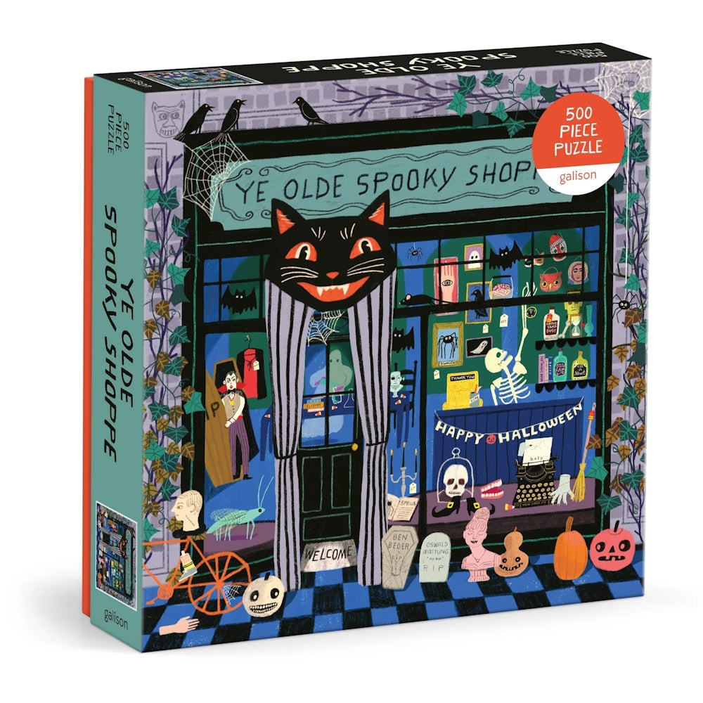Galison 500 Piece Puzzle - Ye Olde Spooky Shoppe