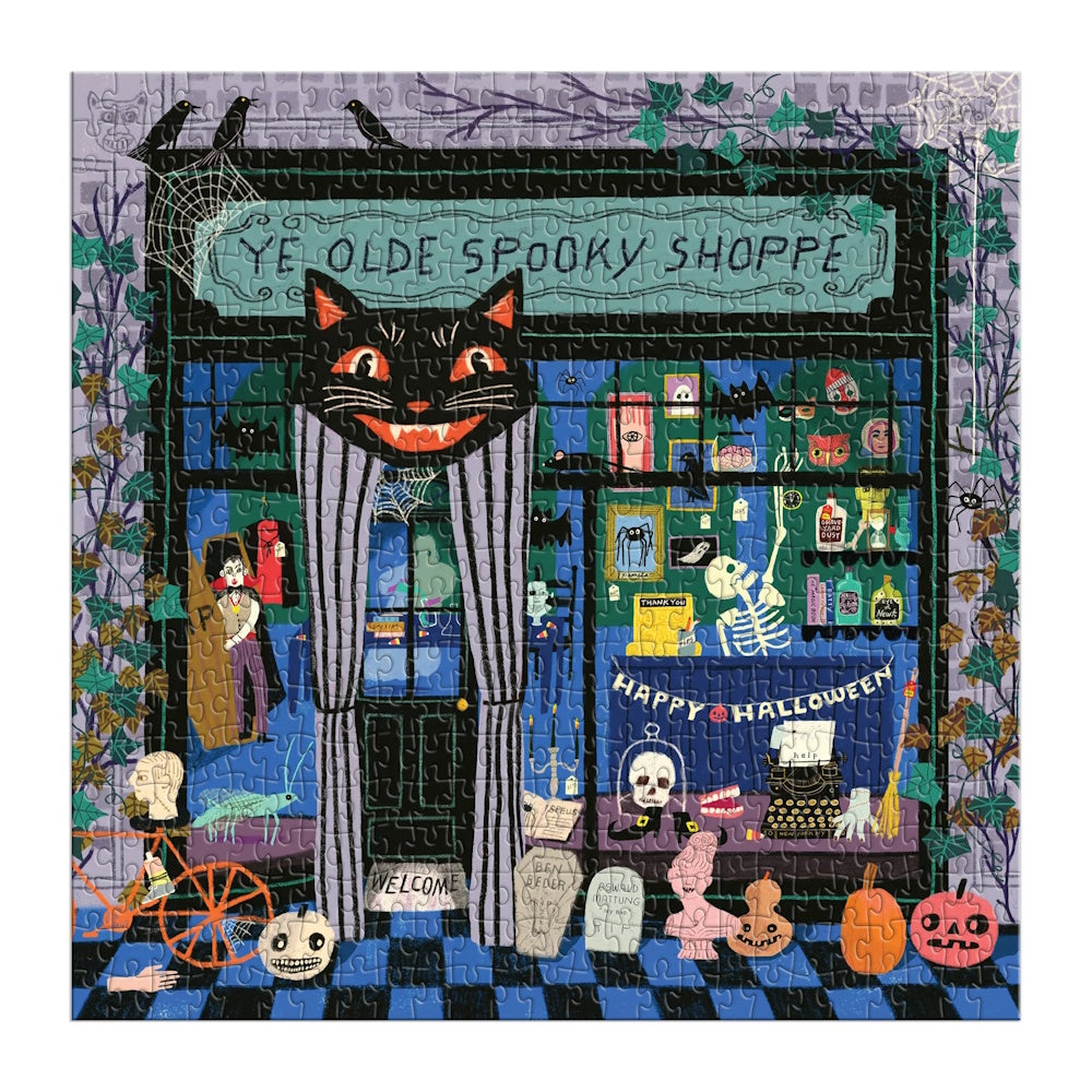 Galison 500 Piece Puzzle - Ye Olde Spooky Shoppe