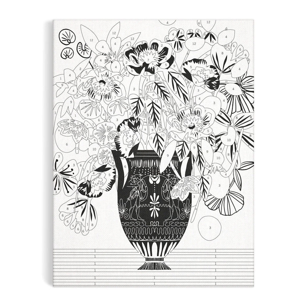 Kitty McCall Etruscan Vase Paint By Number Kit