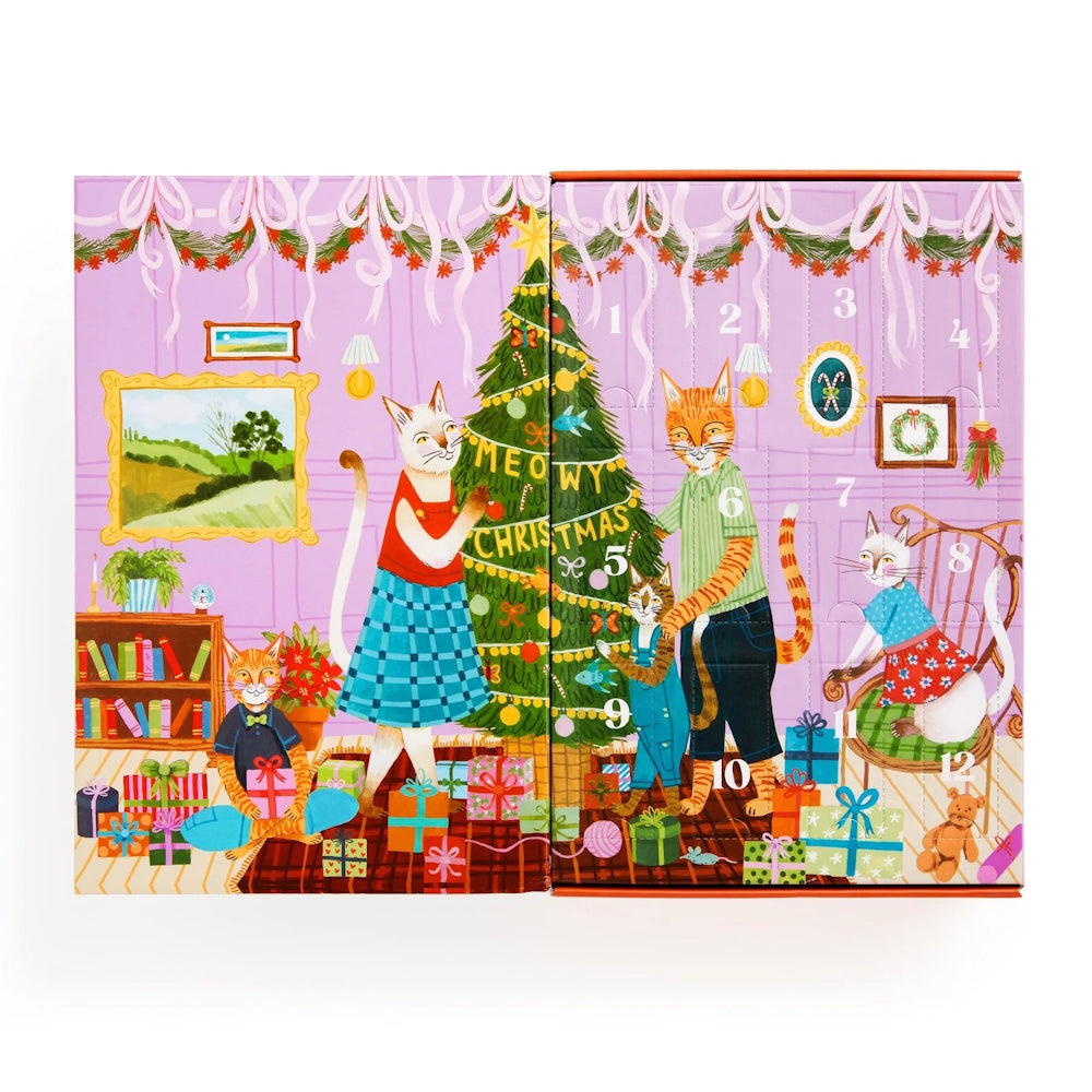 Galison Meowy Christmas 12 Days of Puzzles 500 Piece Countdown