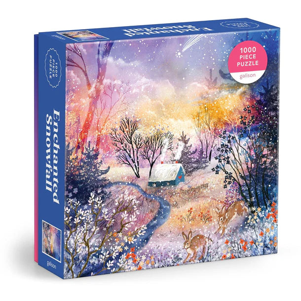 Galison 1000 Piece Jigsaw Puzzle - Enchanted Snowfall (Damaged Box)