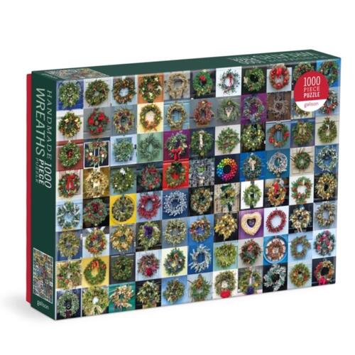 Galison 1000 Piece Puzzle - Handmade Wreaths (Damaged Box)