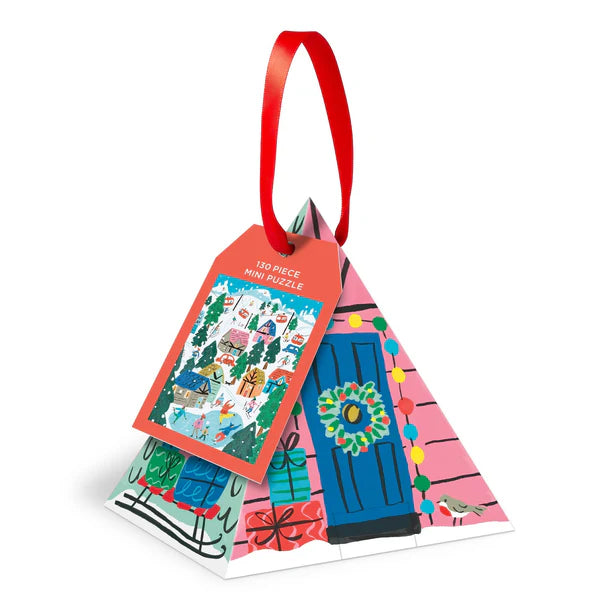 Galison Alpine Cottage 130 Piece Puzzle Ornament (Damaged Box)