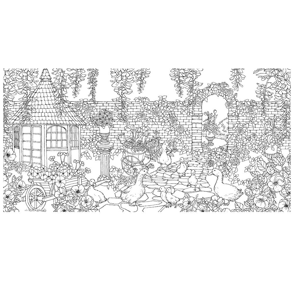 Garden of Fairytale Animals Colouring Book