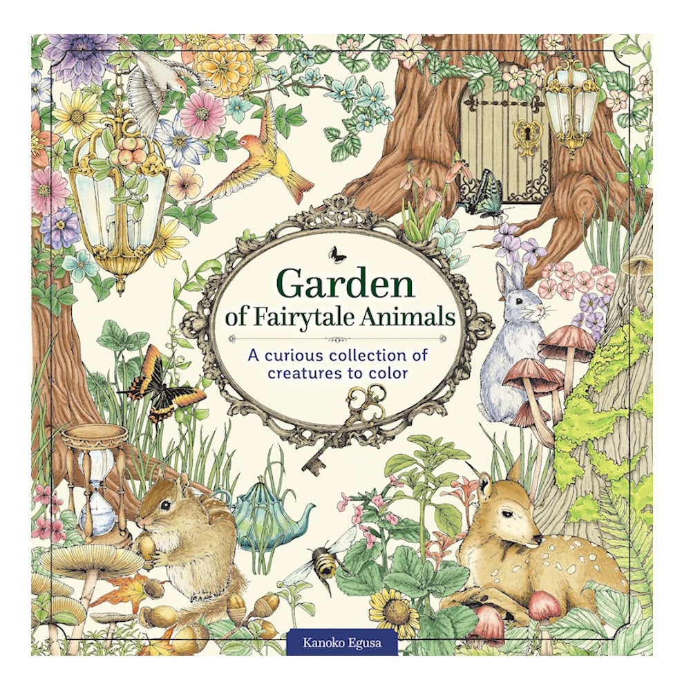 Garden of Fairytale Animals Colouring Book