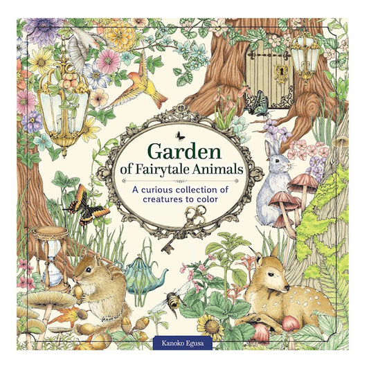 Garden of Fairytale Animals Colouring Book
