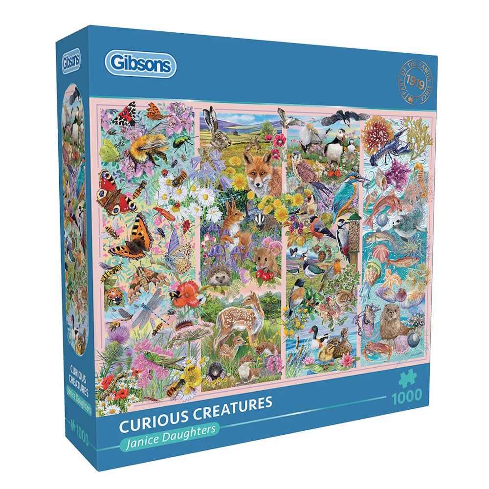 Gibsons 1000 Piece Jigsaw Puzzle - Curious Creatures