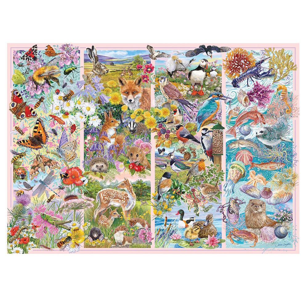 Gibsons 1000 Piece Jigsaw Puzzle - Curious Creatures