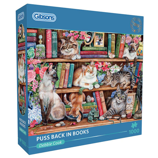 Gibsons 1000 Piece Jigsaw Puzzle - Puss Back in Books