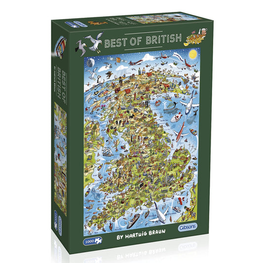 Gibsons 1000 Piece Jigsaw Puzzle - Best of British