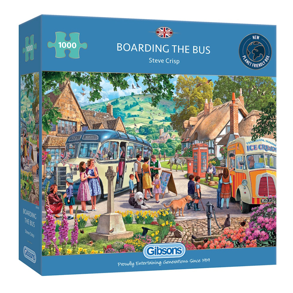 Gibsons 1000 Piece Jigsaw Puzzle - Boarding the Bus