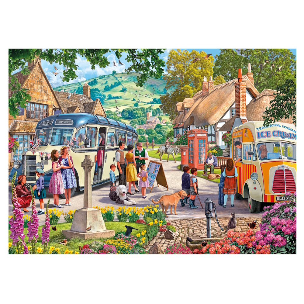 Gibsons 1000 Piece Jigsaw Puzzle - Boarding the Bus