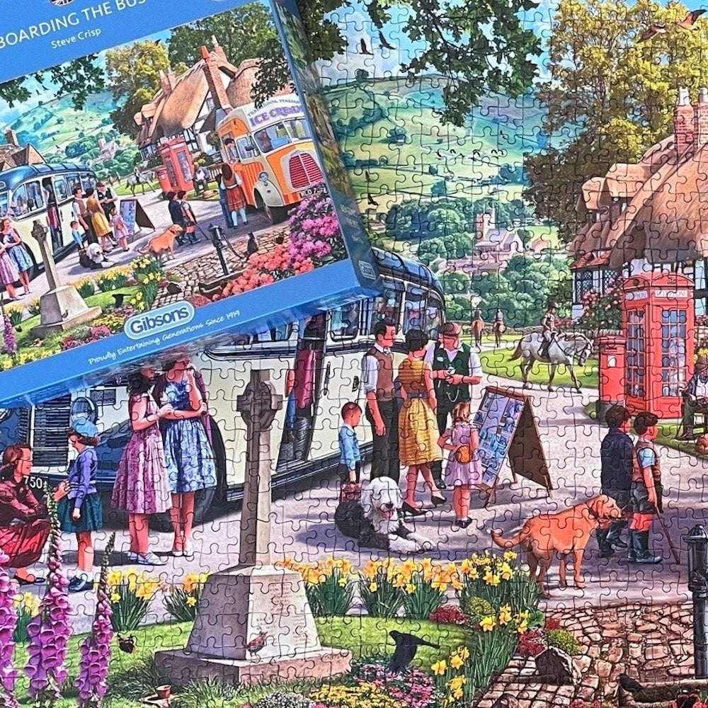 Gibsons 1000 Piece Jigsaw Puzzle - Boarding the Bus