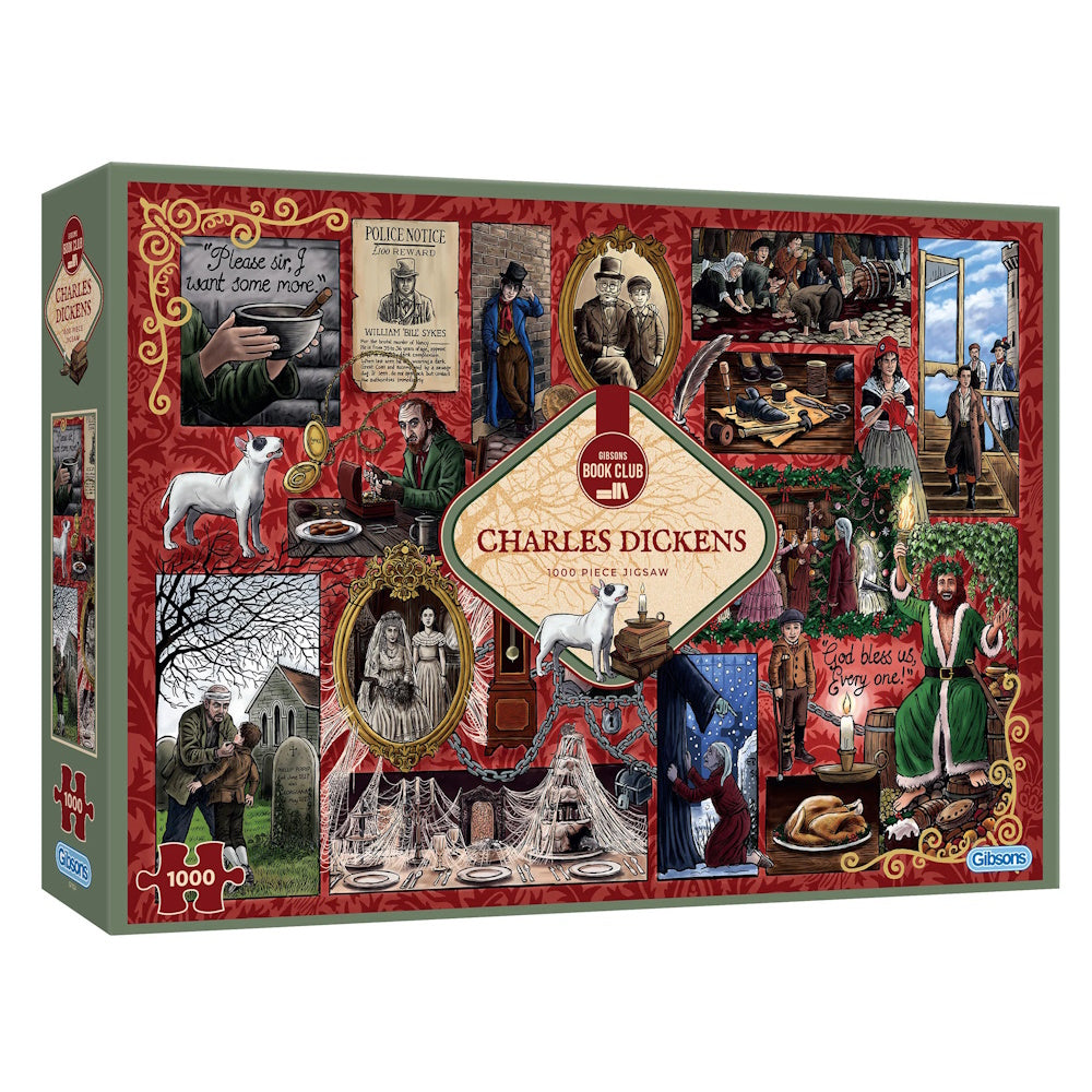 Gibsons 1000 Piece Puzzle - Book Club: Charles Dickens