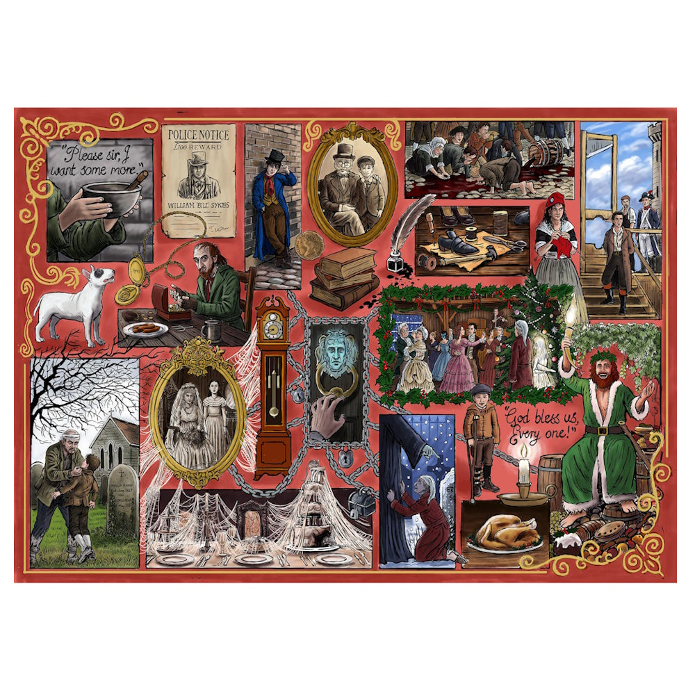 Gibsons 1000 Piece Puzzle - Book Club: Charles Dickens