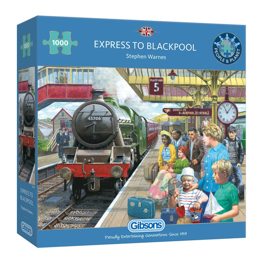 Gibsons 1000 Piece Jigsaw Puzzle - Express to Blackpool