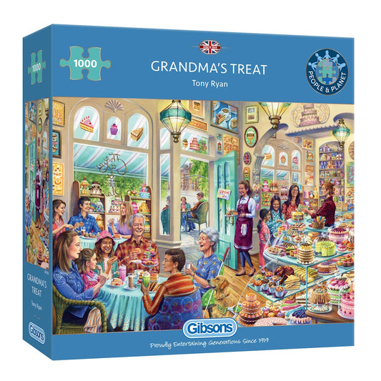 Gibsons 1000 Piece Jigsaw Puzzle - Grandma's Treat
