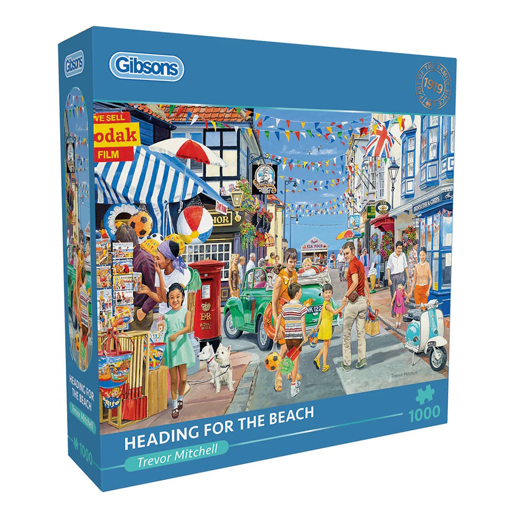 Gibsons 1000 Piece Jigsaw Puzzle - Heading for the Beach