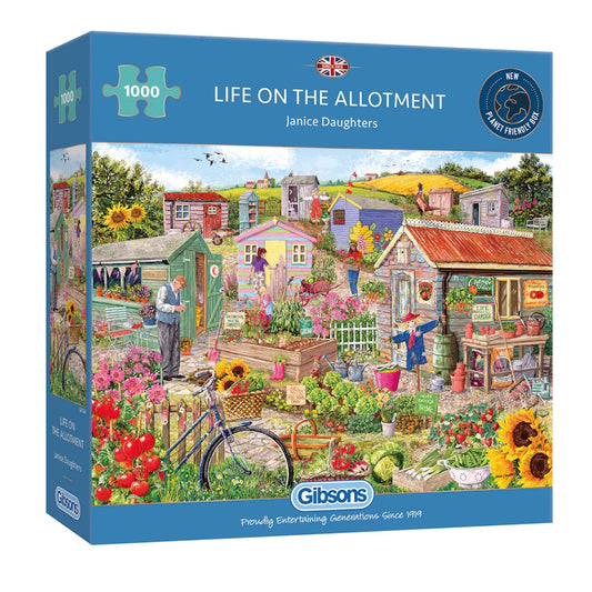 Gibsons 1000 Piece Jigsaw Puzzle - Life on the Allotment