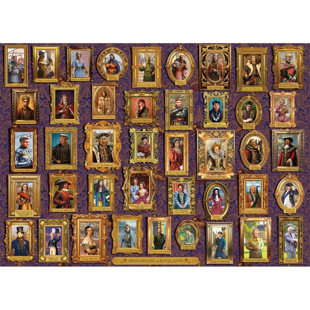 Gibsons 1000 Piece Jigsaw Puzzle - Monarchs of England