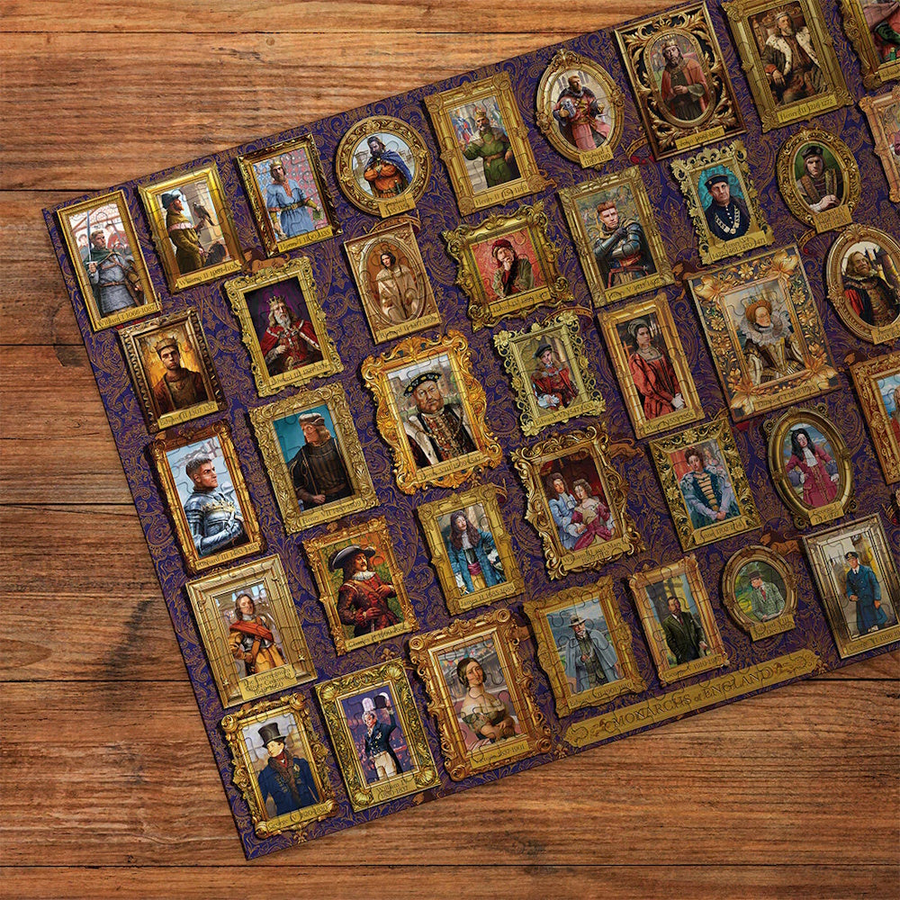 Gibsons 1000 Piece Jigsaw Puzzle - Monarchs of England