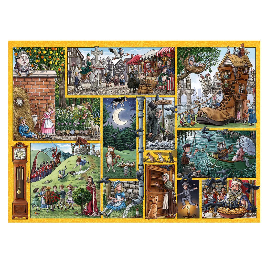 Gibsons 1000 Piece Puzzle - Nursery Rhymes Through Time