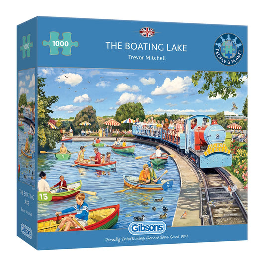 Gibsons 1000 Piece Jigsaw Puzzle - The Boating Lake