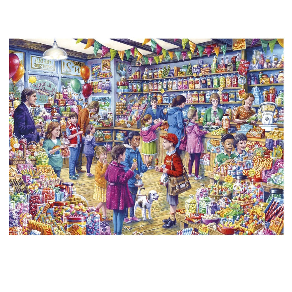 Gibsons 1000 Piece Jigsaw Puzzle - The Old Sweet Shop