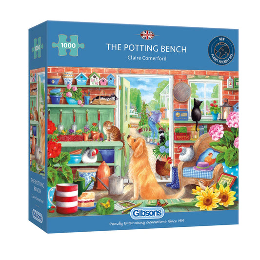 Gibsons 1000 Piece Jigsaw Puzzle - The Potting Bench