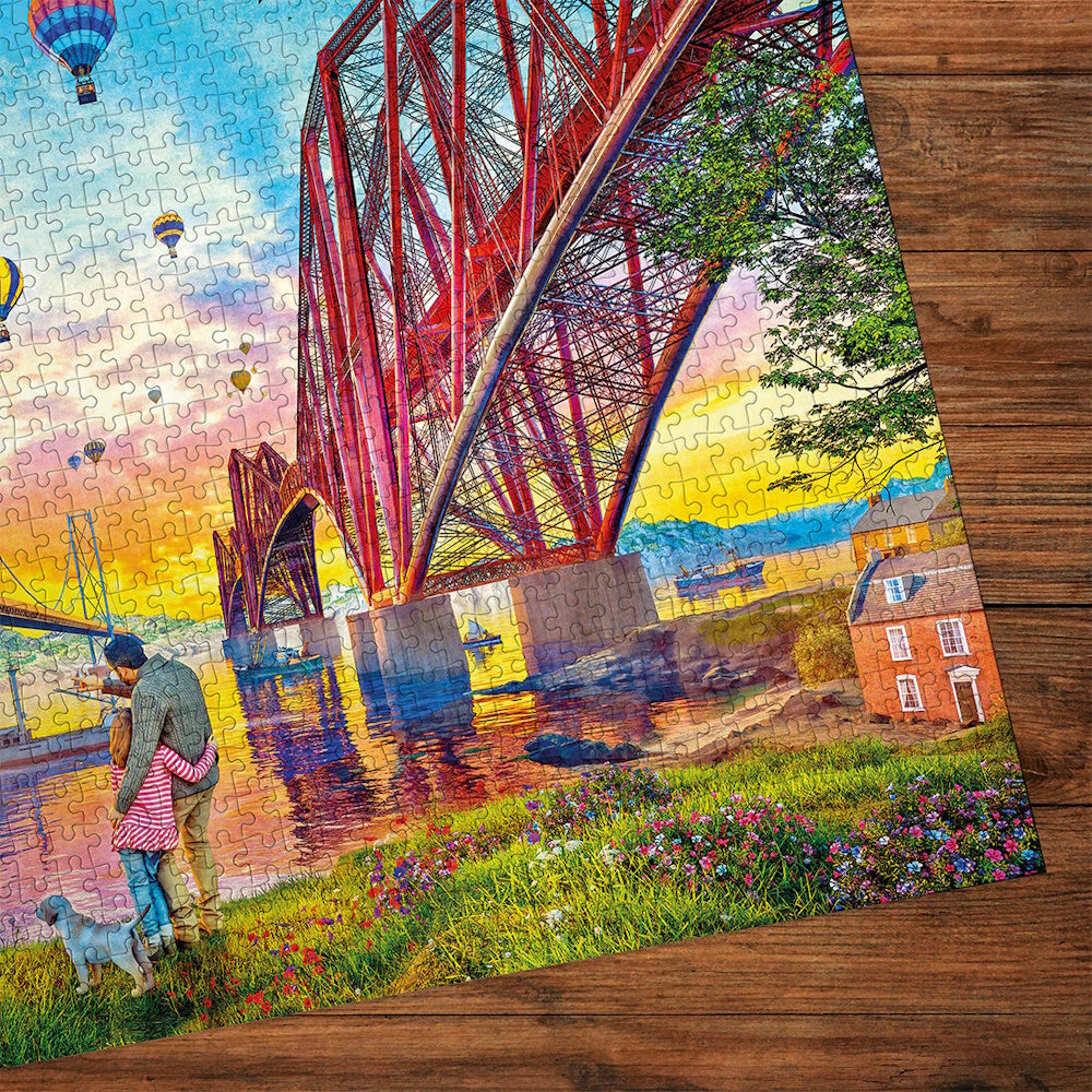 Gibsons 1000 Piece Jigsaw Puzzle - Three Bridges Crossing