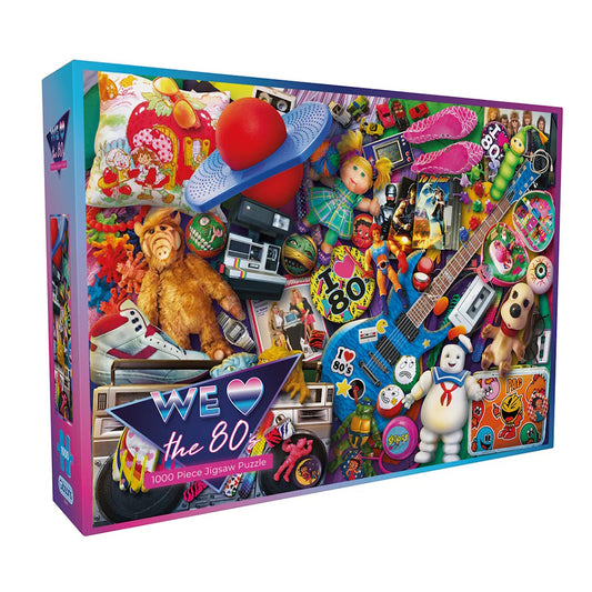 Gibsons 1000 Piece Jigsaw Puzzle - We Love the 80s