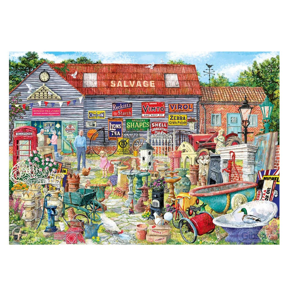 Gibsons 1000 Piece Jigsaw Puzzle - Pots & Penny Farthings