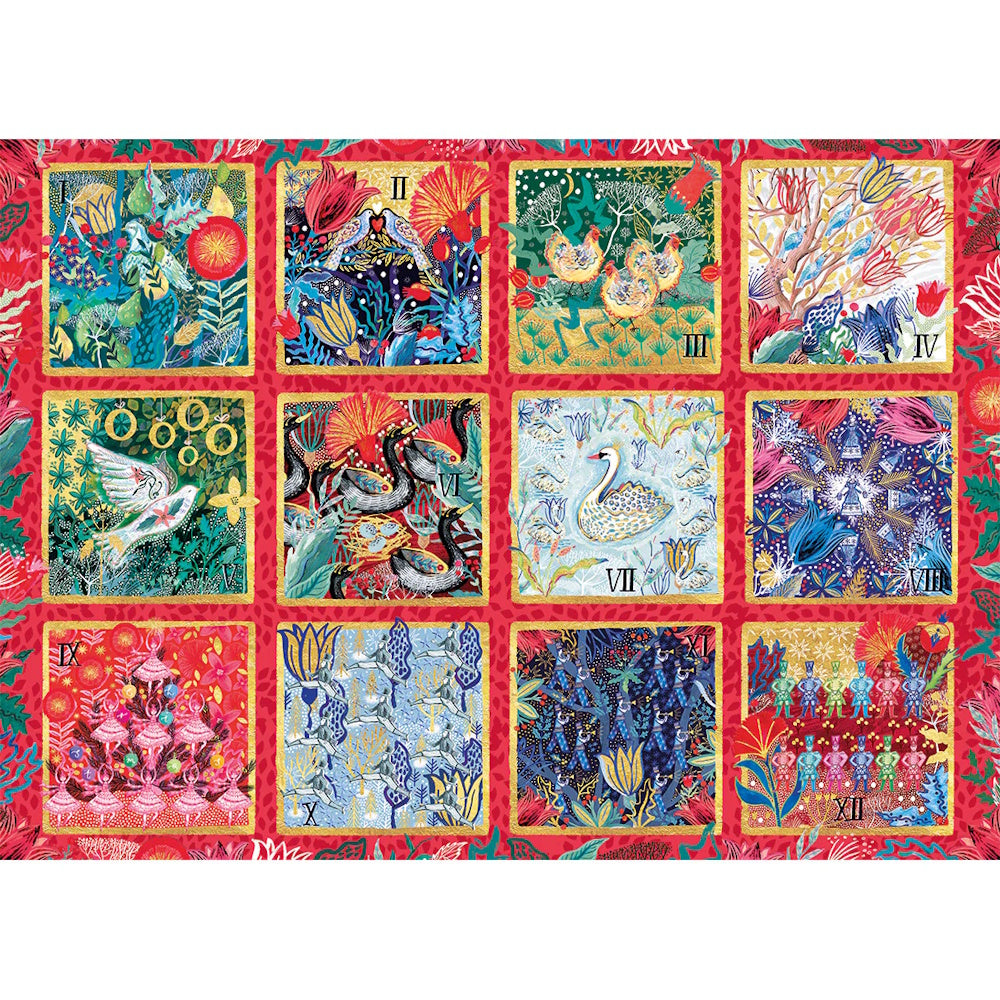 Gibsons 1000 Piece Jigsaw Puzzle - 12 Days of Christmas