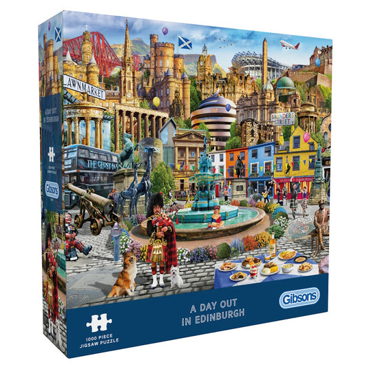 Gibsons 1000 Piece Jigsaw Puzzle - A Day Out in Edinburgh
