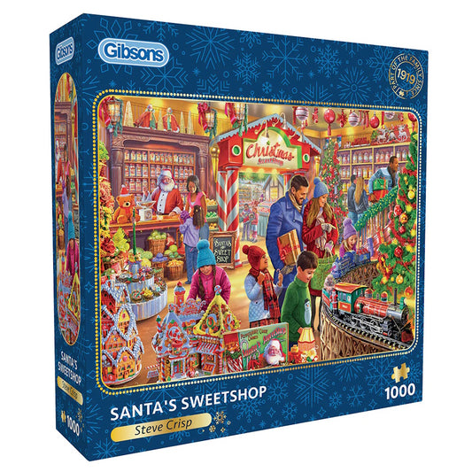 Gibsons 1000 Piece Jigsaw Puzzle - Santa's Sweetshop