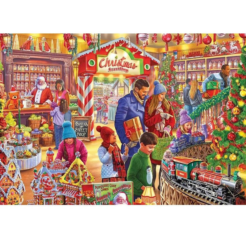 Gibsons 1000 Piece Jigsaw Puzzle - Santa's Sweetshop
